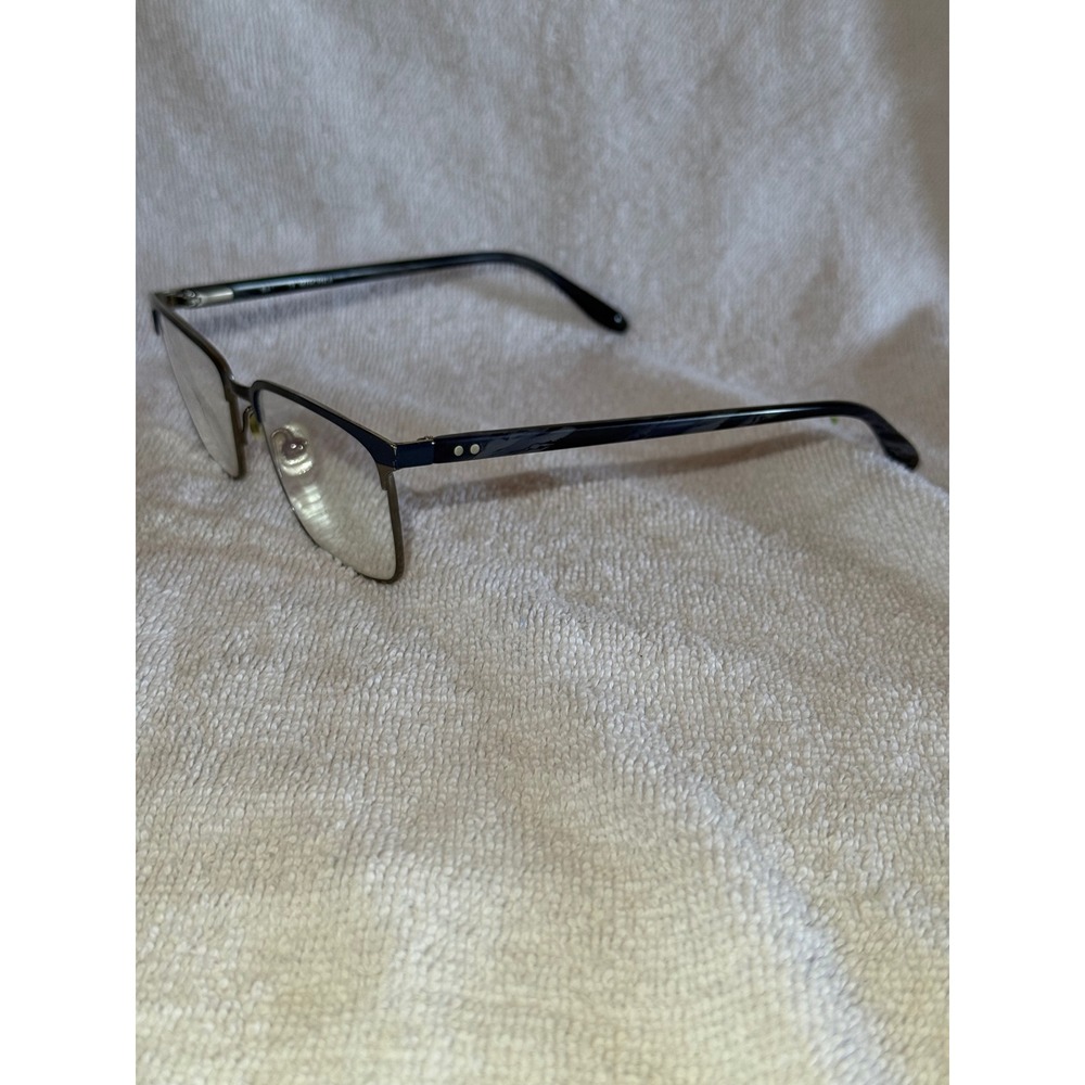 Badgley Mischka Eyeglasses Womens 53-17-145 Navy Blue Rectangular Frame - Picture 2 of 6